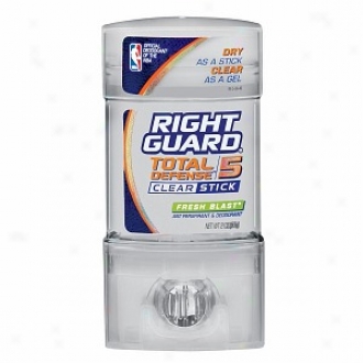 Right Guard Totai Defense 5 Clear Sick, Antiperspirant & Deodorant, Fresh Blast