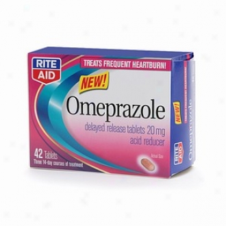 Rite Aid Omeprazole, Acid Reducer, Delayed Release Tablets, 42s
