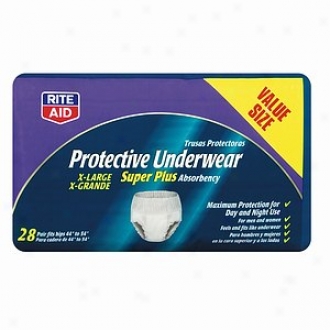 Rite Aid Protective Underwear, Super Plus Absorbency, Xlarge, 28 Each