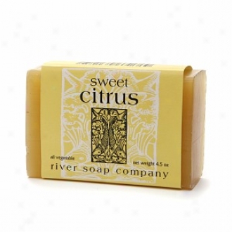River Soap Company All Vegetable Body Bar Soap, Mild Citrus