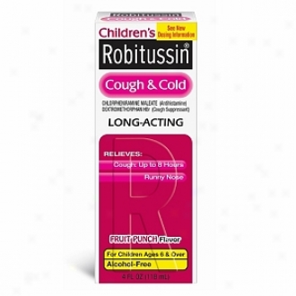 Robitussin Children's Cough & Cold Logn-acting, Fruit Punch