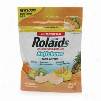 Rolaids Multi-symptom Antacid Plus Antigas Softchews, Tropial Product