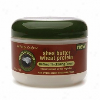 Roots Of Nature Remedies Shea Butter Wheat Protein Healing Thickening Cream