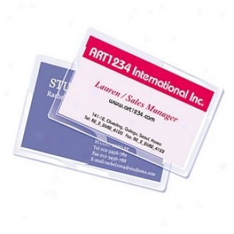 Royal Sovereign Heat Sealed Lamination Pouches Business Cards, 2 1/4  X 3 3/4 , 5mil. 100 Pack