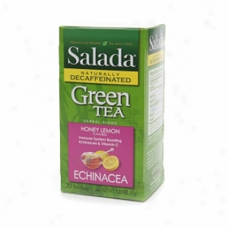 Salada Naturally Decaffeinated Green Infusion , Honey Lemon Echinacea