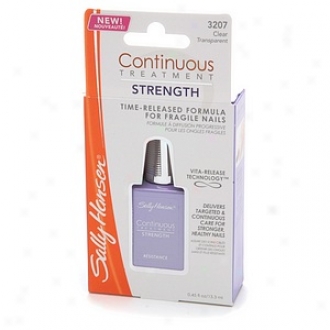 Sally Hansen Complete Treatment Continuous Treatment Strength Nail Polish 3207, Clear Transparent