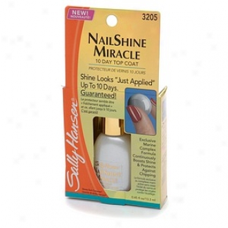 Sally Hansen Finish Treatment Claw Shine Miracle 10 Sunshine Top Coaf 3205, Clear