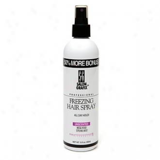 Salon Grafix Non-aerosol Freezing Hair Spray Styling Mist, Unscented