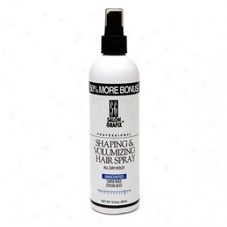 Salon Grafix Non-aerosol Shaping & Volumizing Hair Spray, Unscented