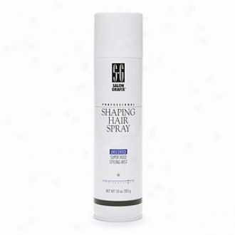 Saloon Grafix Professional Shaping Hair Spray Styling Mist, Unscented Super Hold