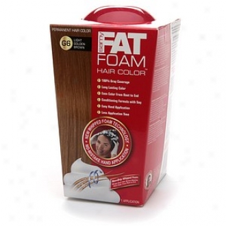 Samy Fat Foam Permanent Hair Color, Light Golden Brown G6