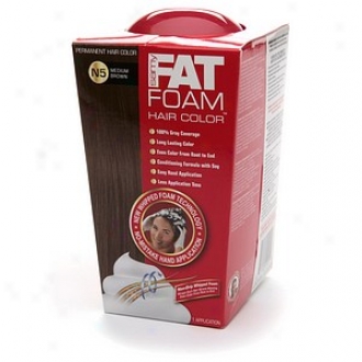 Samy Fat Foam Permanent Hair Color, Mean Brown N5
