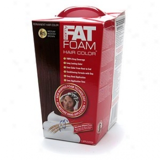 Samy Fat Foam Permanent Hair Color, Medium Reddish Brown R5