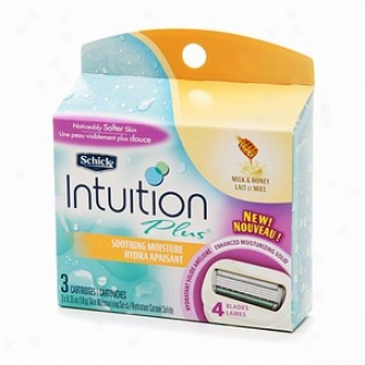 Schick Intuition Refill Cartridges, Soothing Moisture, Through  Milk & Honey