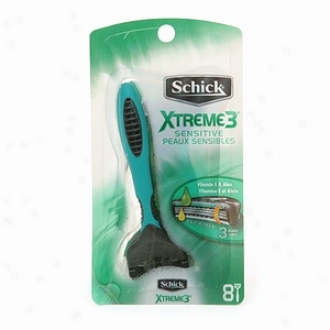 Schick Xtreme 3 Triple Blade Disposable Razors, Sensitive Skin