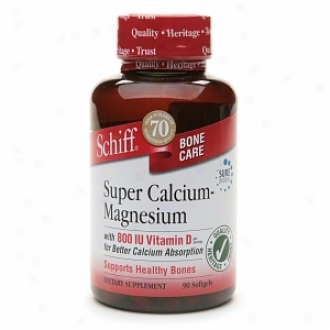 Schiff Super Calcium Magnesium With Vitamin D, Softgels
