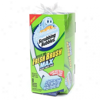 Scrubbing Bubbles Fresh Brush Toilet Brush System Refiols, Max Heavy Duty Horse 