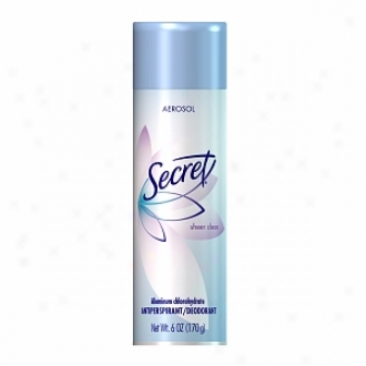 Secret Antiperspirant & Deodorant Solid Aerosol, Sheer Unadulterated