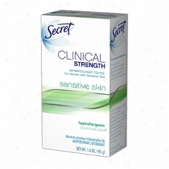 Secret Clinical Streength Antipeerspirant & Deodorant Advanced Solid, Sensitive Skim