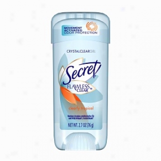Secret Flawless Clear, Antiperspirant & Deodorant Crystal Clear Gel, Clearly Tropical