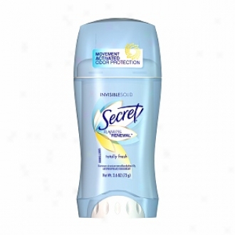 Secret Flawless Renewal, Antipsrspirant & Deodorant Invisible Solid, Totally Fresh