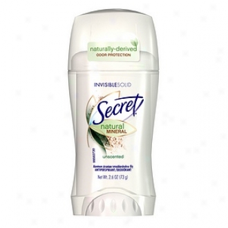 Secret Natural Minwral Antiperspirant & Deodorant Invisible Strong, Unscented