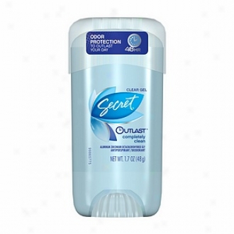 Secret Outlast Antiperspirant & Deodorant Clear Gel, Completely Clean