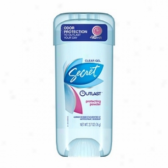 Secret Outlast Antiperspirant & Deodorant Clear Gel, Protecting Powder