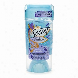 Secret Scent Exprexsions Antiperspirant & Deodorant Crystal Clear Gel, Ooh-la-la Lavender