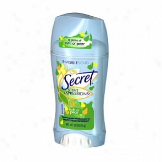Secret Scent Expressions Antiperspirant & Deodorant Invisible Solid, Truth Or Pear