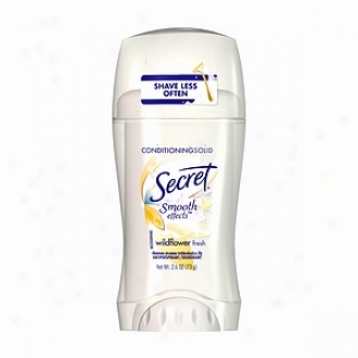 Secret Smooth Goods Conditioning Antiperspirant & Deodorant Solid, Wildflower Fresh