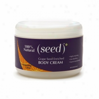 (seed)* Grape Seed Enriched Body Cream - Citrus Blend, Invigorating Citrus