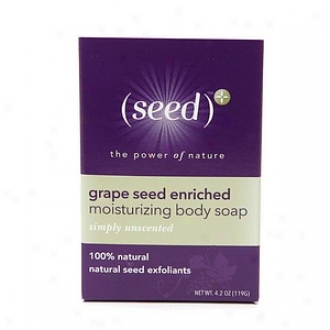 (seed)* Grape Seed Enriched Moisturizing Body Soap, Simply Unscented