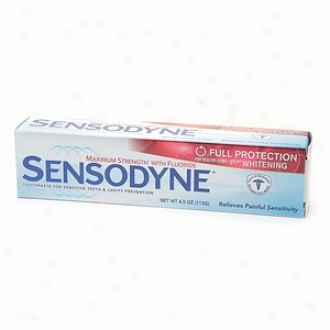 Sensodyne Toothpaste For Sensitive Teeth With Fluoride, Maximum Energy, Full Protection