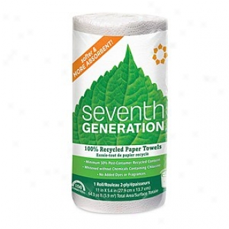 Seventh Generation Recycled Paper Towels, Jumbo Roll, 1 Roll