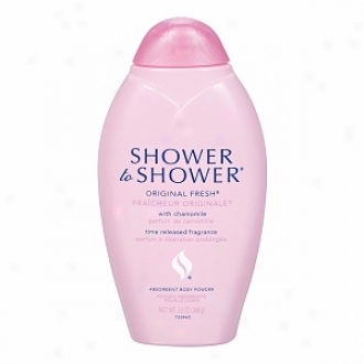 Shower To Shower Absorbrnt Body Powder, Original Fresh With Chamomilr