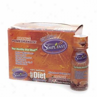 Simplifast 100% Natural Fas Diet Cleajse, Orange Pomegranate