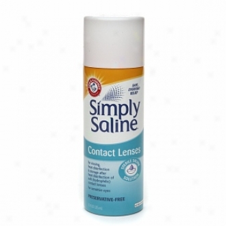 Simply Saline Sterile Saline Solution Fkr Soft Contact Lenses