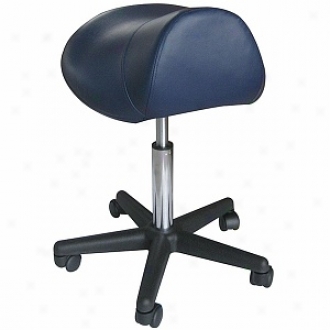 Sivan Heqlth And Fitness Pneumayic, Hydraulic Adjustable, Rolling Saddle Massage Stool, Black