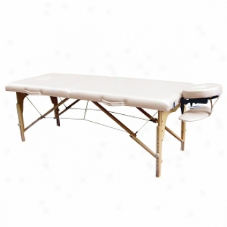 Sivan Health And Fitness Salon Size Movable Massage Table Whole Kit, Beige