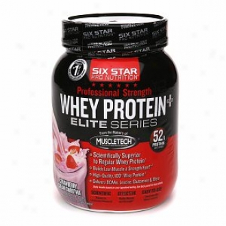 Six Star Professional Strength Whey Protein, Strawberry Cream Smoothie