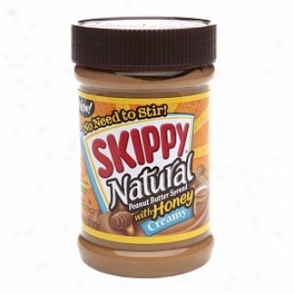 Skippy Natural Peanut Butter Spread With Honey, Creamy