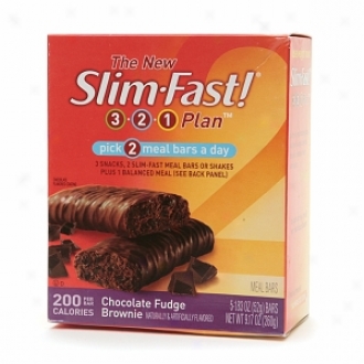 Slim-fast 3-2-1 Plan 200 Calorie Meal Bars, Chocolate Brownie