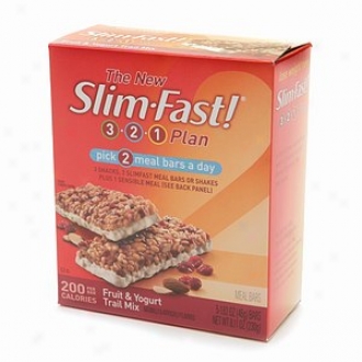 Slim-fast 3-2-1 Plan 200 Calorie Meal Bars, Fruit & Yogurt