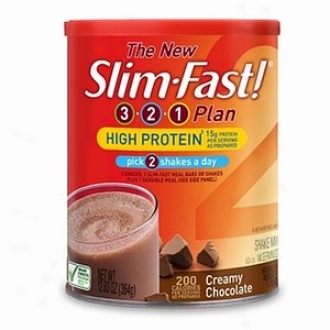 Slim-fast 3-3-1 Plan High Protein Shake Mix, Creamy Chocolate