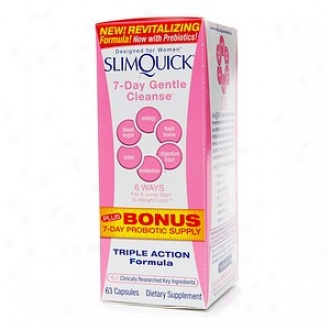Slimquick 7-day Gentle Cleanse Plus Bonus 7-day Probiotic Supply, Capsules