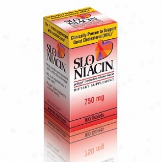 Slo-niacin Polygel Controlled-release Niacin, 750mg, Tablets