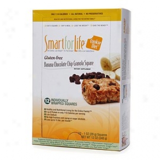 Smart For Life Cookie Diet, Gluten Free, Banana Chocolate Chip Grahola Perpendicular