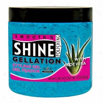 Smooth 'n Shine Polishing Gellation Styling Gel With Aloe Vera, Super Hold