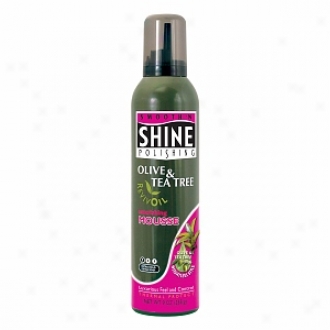Smooth 'n Glitter Polishing Olive & Tea Tree Revivoil Nutritious Mousse, Extra Hold Extra Body